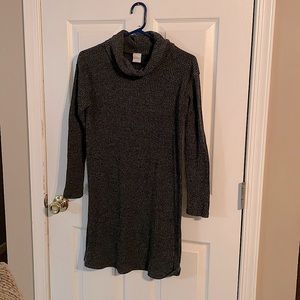 Kaileigh dark grey cowl-neck sweater dress. Size S.